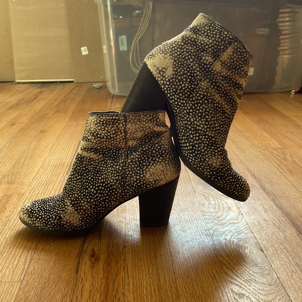 BP Trolley Spotted Calf Hair Booties